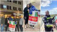 Nigerian man, Kunle, riding bike from London to Lagos gets dinner reception from Oyinbos as he arrives Morocco
