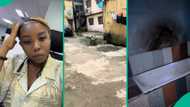 Lady displays Lagos apartment with N550,000 rent after agent took her there: “Na crime scene?”