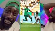 Video shows moment man celebrated wildly as Iheanacho's penalty sends Nigeria to AFCON final