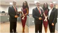 Miss Nigeria receives great honour in US, gets the special key of a city (photos)
