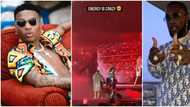Crowd goes wild as Wizkid brings up Burna Boy on stage at O2 concert, singers perform hit songs together