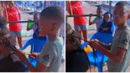 Little boy becomes viral sensation after video of him braiding lady's hair surfaces online