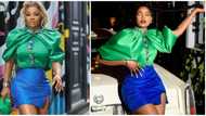 Tacha rocked it better: Reactions as reality star and Toke Makinwa wear same design