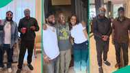 Isreal DMW shares fun photos, videos from Houston With Davido, Chioma, netizens remind him of his ex