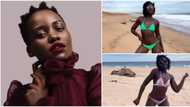 Oscar award winner Lupita Nyong'o Shows Off Stunning Dance Moves at the Beach Dressed in Colourful Bikinis