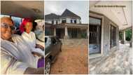 Man builds village mansion with great architectural design, it has big closets, looks like palace