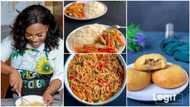 Young Nigerian lady who used to hawk fried meat around students' hostels makes millions from food business