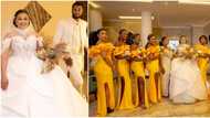 “Worth the wait”: New photos of Nkiru Sylvanus with her bridesmaids during white wedding leaves fans gushing