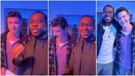 Sweet video of Lateef Adedimeji teaching US actor Dave Sheridan Yoruba in California stirs funny reactions