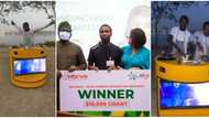 Nigerian university student who created a solar-powered cooker that has a television gets N4m start-up grant