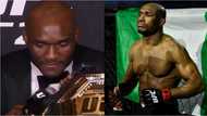 Nigerian UFC champion Usman stops press conference to receive congratulatory call from his parents