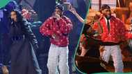 "Nigeria's Greatest Showman": Clips of Burna Boy's Performance at the 2024 Grammys goes viral