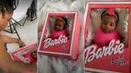 Woman causes stir after putting her baby inside box for photoshoot, video trends