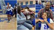 "Her face was priceless": Teenage basketballer goes wild in joy as dad surprises her on birthday during a game
