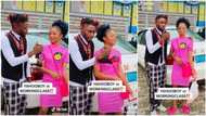 Nigerian lady chooses yahoo boy as partner, says he can take care of her needs, video causes stir