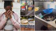 "He's testing U": Nigerian lady visits man's house first time, posts video of his dirty kitchen online