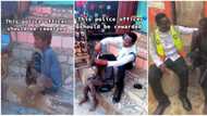 Video of Kind Policeman Who Cleaned up Mad Boy Trends, Melts Hearts Online