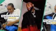 “Watch out o”: Lady Davido gifted N5 million refuses to keep it in bank, carries it around in nylon