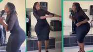 "That's how God created her": Curvy lady in hot gown leads praise worship in church