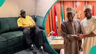 Ubi Franklin meets President Tinubu, says he campaigned for him in 15 states: "U leave nanny work?"
