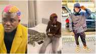 “I go buy ur papa house”: Portable Zazu brags as he counts his foreign currency after Italy show, video trends