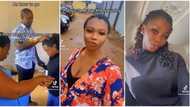 Lady kneels respectfully before mum and dad, receives blessings as she moves abroad, viral video melts hearts