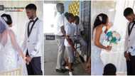 Cute photos emerge as secondary school sweethearts get married years later, prove people wrong