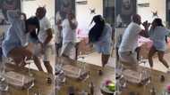 "Is your father single?" Lady dances with cute dad to Amapiano beat, netizens gush over sweet video