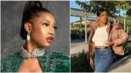 BBNaija's Tacha looks fabulous in open-chest green outfit to Future Awards ceremony