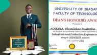 University of Ibadan graduate who made Dean’s List 5 times finally bags first-class, shares awards