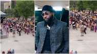 Fans react as over 300 Oyinbos at a Park in Germany do Davido's Unavailable dance challenge, clip goes viral