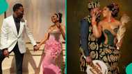 Sharon Ooja's husband cries after seeing her in wedding dress for 1st time: "He has been tru a lot"