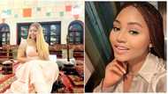 Regina Daniels gives a peep into one of her hubby Ned Nwoko’s luxurious traditional parlours, fans gush