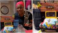 Thank you for entertaining us, you don try: Funke Akindele gets gigantic cake, award for Omo Ghetto the saga