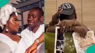 Lateef Adedimeji, wife Mo'Bimpe confirm arrival of their triplets: "God did more than we asked"