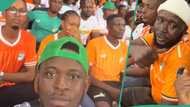 AFCON 2023: "Losers": Nigerian man who sat with Ivory Coast supporters taunts them in funny video