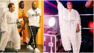 Mama Burna no won gree: Reactions as Grammy-winning singer and his mum storm Paris, rock high-fashion outfits