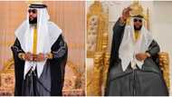 Sheikh Dr Emeka: E-money celebrates Eid in style, shows off rich Arab outfit, expensive watch in his mansion