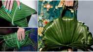 Massive reactions as photos of banana leaf clutch bag reportedly running into millions emerge on social media