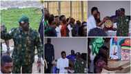 Emotional moment as Buhari’s chief of defence staff visits alma mater, commissions powerful project