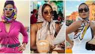 How to rock print scarves: Nse Etim, 6 other Nigerian fashionistas slay in colourful headwraps