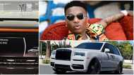 Silent billionaire: Wizkid stuns many with the interior of his new Rolls-Royce Cullinan, shares pics