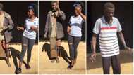 Lady finds mad man on street, dances, plays with him and changes his clothes, videos stir reactions