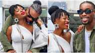 “Who else thought it was Vee?”: BBNaija’s Neo, actress Jemima Osunde hold hands, almost kiss in photos