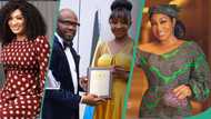 Ini Edo flaunts curves as she receives Global African honorary award, Nollywood stars celebrate her