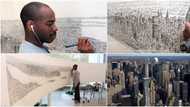 Throwback to when autistic artist drew picture of New York from memory after 20 minutes helicopter ride