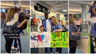 "I'm crying": Nigerian man reunites with Canadian lover he met on IG after 1 year, their video melts hearts