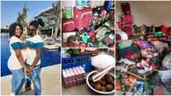 Nigerian lady shows off the massive array of items paid for her bride price, many advise her to set up a shop