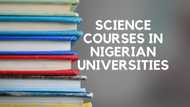 An updated list of all the science courses in Nigerian universities in 2022