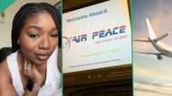 "I paid N886,000": Lady flies to London Gatwick Airport with Air Peace, shares her flight experience